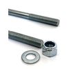 U Bolt Round M8 Thread 50mm Inner Width x 150mm Length with Hex Nuts and Washers (2)