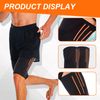 Ninnyi 2 Pcs Thigh Compression Sleeve, Breathable & High Elastic Hamstring Support for Men Women
