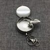 Lsgepavilion Portable Mini Pocket Ashtray with Key Chain Round Cigarette Ash Accessory