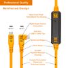 Tether Tools TetherPro Optima 10G USB Exclusive Data Transfer, 15’ (4.6M) Straight to Right Angle Cable - Black