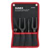 SUNEX TOOLS ACS4 Air Hammer Chisel Pneumatic Separator Set in Portable Tool Roll, 4-Piece