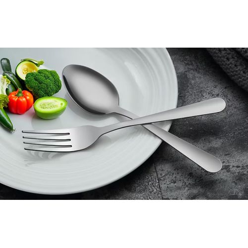 Maestro Craft Pack of 6 Stainless Steel Dinner Soup Spoons, Tea Dessert Spoons, Kitchen Cutlery Set, Silverware Dishwasher Safe 7 inches