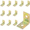 12 PCS Metal Corner Braces,L-Shaped Right Angle Brackets
