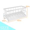 Maison Line Sponge Rack Scourer Rest Kitchen Sink Sink Sink Drainer Slanted Space Saving Organization Rounded Corner