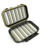 Fly FISHING FLY Box Waterproof Click Shut BLACK