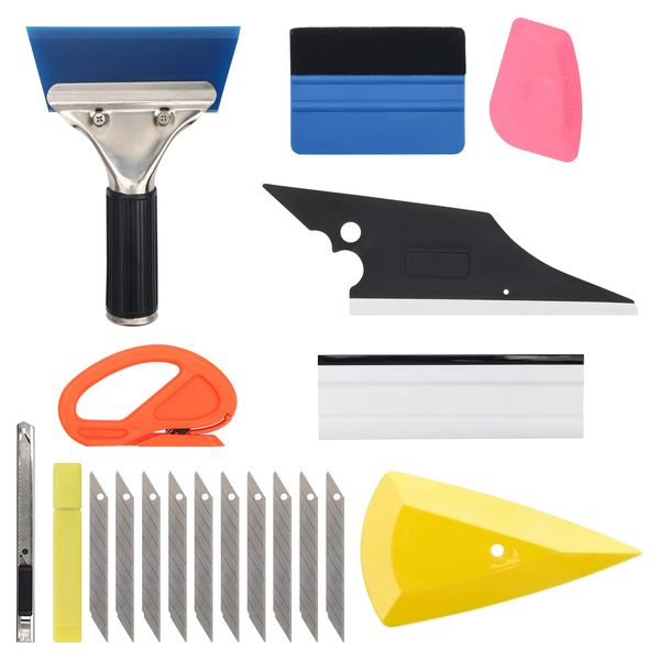 9P Window Tinting Tool Kit, Window Film Installation Tools Vehicle Vinyl Wrap Application Kit