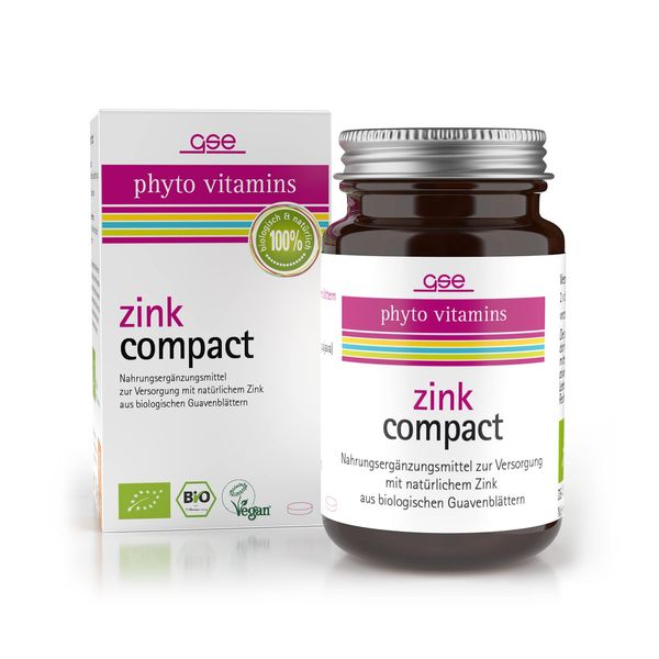 GSE Zink Compact (BIO), 60 Tabletten, 1er Pack (1 x 30 g)