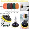 22PCS Drill Brush Set Power Scrubber Attachments Car Carpet Tile Grout Cleaning