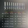 Full Size Set Long Coffin Clear Nail Tips 20mm Width 11 pcs*10 packs