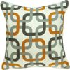 HomeStock Visions Boxer Grey and Orange Throw Pillow