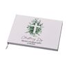 Personalised Christening Guest Book Eucalyptus and Cross White