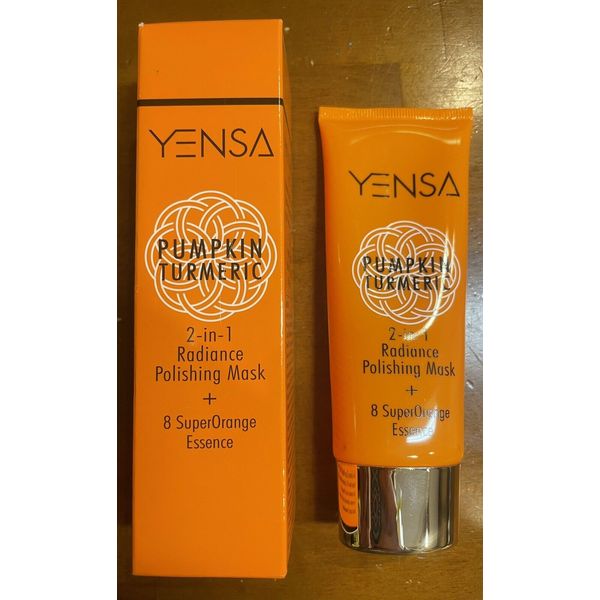 YENSA * Pumpkin Turmeric 2-in-1 Radiance Polishing Mask * Full Size 2.5oz New