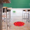 11" Dots Classroom Floor Decal (Red)