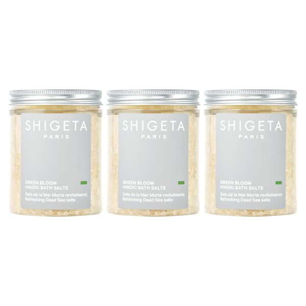 [Limited Set] SHIGETA Green Bloom Bath Salt 285g Set of 3