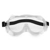 Safety Goggles Vented Protective EyeWear Clear Lens/Durable/Adjustable 6" 2-PACK