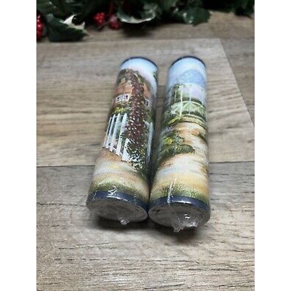 2 Rolls Country Garden Arbor Cottage Gazebo #0389 Blue Wallpaper Border 6"H