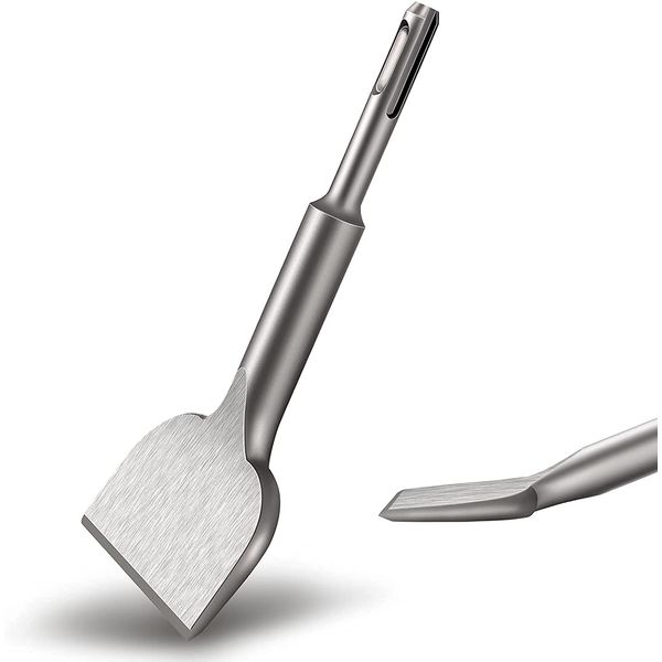 flintronic Chisel SDS Plus,165mm*75mm, Widening Series Chisels,Cracking Chisel Bent Tile Chisel for Commercial Use, Ceramics, Floor Tiles