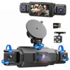 360 Degree View 4 Channel Dash Cam Front and Rear Inside Left Right, Dash Camera