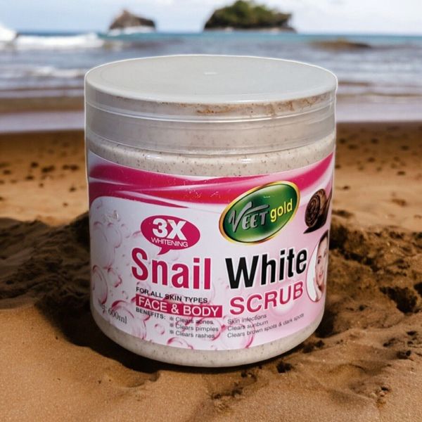 Original Veet Gold Snail White Face Body Scrub X1