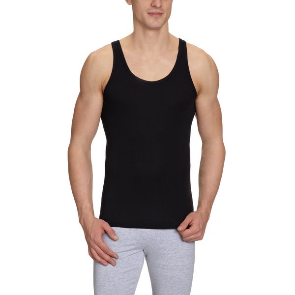 Schiesser Men'S Undershirt 005120 000 Gr 12 5Xl, Black 000-Black Sc - Black - Black (000-Black) - 8