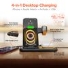 HyperGear 4 in 1 Wireless Charging Stand with Charging Mount for Apple Watch