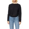 NA-KD Women's Drawstring Detailed Top Shirt, black