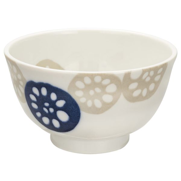 Mino Ware 131-1117 Lightweight Bowl, Small Bowl, Plate, Approx. 5.1 inches (13 cm), Microwave and Dishwasher Safe, Lotus Root