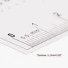 uxcell 5pcs High Precision SEC Size Estimation Chart 8cm 0.5mm Transparency Defect Detection Film Ruler Diameter and Line Width for Defect Measurement