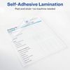 50 Self-Adhesive Laminating Sheets, 9x12 Inches for Quick Document Protection