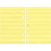 Filofax Pocket Ruled Notepaper - Yellow