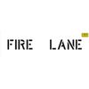 4" FIRE Lane Stencil - 1/8" (.125") PRO-Grade LDPE - Standard