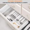 8 Pack Plastic Drawer Organizers, Stackable Storage Bins for Kitchen, Bathroom