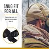 OneTigris 6" Foldable Half Face Mesh Mask Comfortable Adjustable Tactical Lower Face Protective Mask (Black)