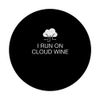 I Run On Cloud Wine Cloud Computing Funny Cloud Engineering PopSockets Adhesive PopGrip