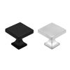 homdiy 5 Pack Brushed Nickel Cabinet Knobs Silver Square Dresser Drawer Knobs Zinc Alloy Kitchen Cabinet Hardware