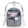 Luxja Backpack Organiser, Felt Organiser Insert for Backpack, Lightweight Backpack Organiser Insert, Grey