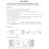 4 Channel 0/1-10V LED Dimming Controller 4CH 5A/CH Smooth Dimming without any flickering 12-36VDC