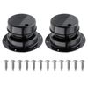 RV Plumbing Vent Caps Kit 2Pcs Trailer Camper Vent Cap Replacement Cover Black