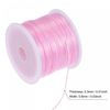 sourcing map Elastic String Stretchy Cord Bracelet Thread Craft Wire Rope for Bracelets, Beading, DIY Making, Pink, 2 Rolls