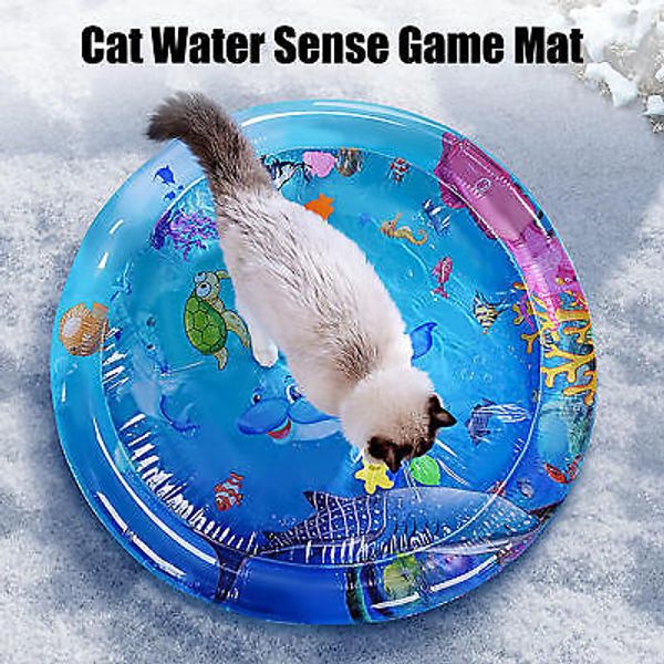 Water Sensory Play Mat For Cats Pet Summer Cool Water Sensor Play Mat With Pump