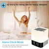 Gallstep Night Lights Bluetooth Speaker, Alarm Clock Bluetooth Speaker Touch Sensor Bedside Lamp Dimmable Multi-Color Changing Bedside Lamp, MP3 Player, Wireless Speaker with Lights
