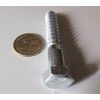 Zinc Hex Head Lag Screw 3/4 Hex Size 1/2 Thread x 3.00" Length, 10 pcs