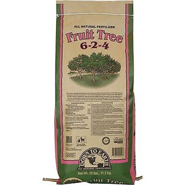 Down to Earth Organic Fruit Tree Fertilizer Mix 6-2-4, 25lb
