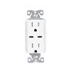 Eaton USB-C Charger with TR Duplex Receptacle Without Wallplate, White