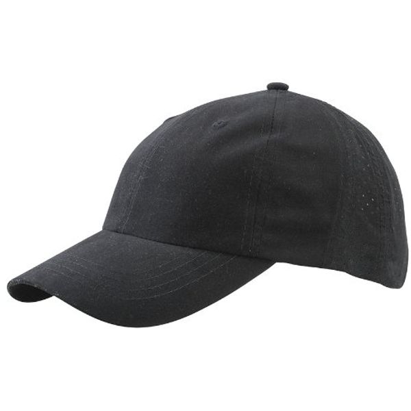 Laser Cut Cap/Myrtle Beach (MB 6538), Black, Black-black