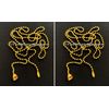 2 Pack 3ft Ceiling Light Lamp Fan PULL CHAIN Gold Electric Socket Lighting Chain