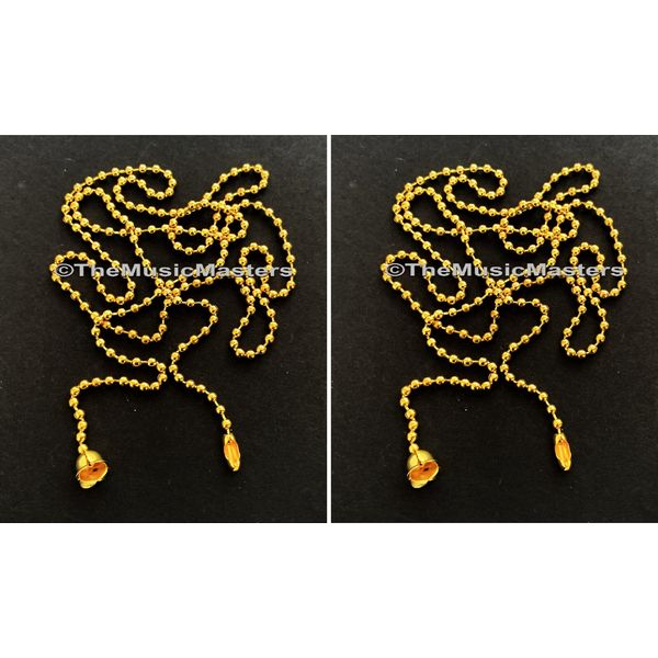 2 Pack 3ft Ceiling Light Lamp Fan PULL CHAIN Gold Electric Socket Lighting Chain