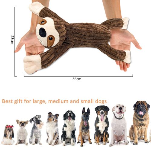 Hundespielzeug Dog Toy, Tug of War Plush Squeaky with Crinkle Paper and Dog Rope, Robust Dog Chew Toy for Puppies, Small, Medium, Large Dogs