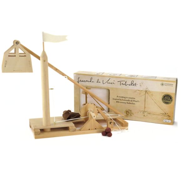 Leonardo Da Vinci Trebuchet kit stem Toy Catapult kit dyi Wooden Building Kids Toy stem Kits Engineering kit 3D Puzzle DIY Toys Engineering kit for Kids Physics Toy Science Kits for Kids Age 12-14