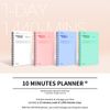 [MOTEMOTE] 10 Minutes Planner 100 DAYS Color Chip (Rosequartz) / study planner / planner